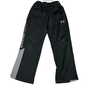 Under Armour black gray pants YXS Youth Extra Small EUC sweatpants